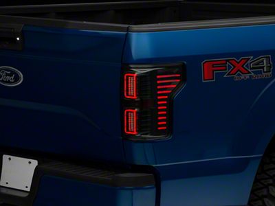 Morimoto XB LED Tail Lights; Black Housing; Smoked Lens (15-17 F-150 w/ Factory Halogen Non-BLIS Tail Lights)