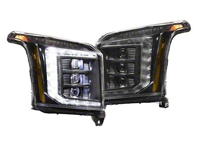 Morimoto XB LED Headlights; Black Housing; Clear Lens (15-20 Yukon)