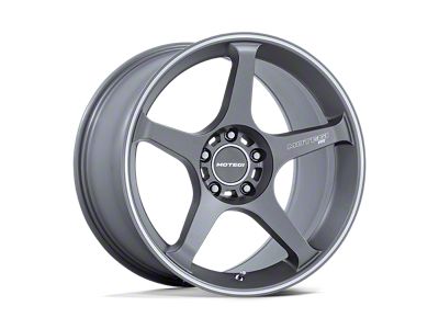 Motegi Battle V Gunzilla with Machined Lip Stripe 5-Lug Wheel; 18x9.5; 38mm Offset (87-90 Dakota)