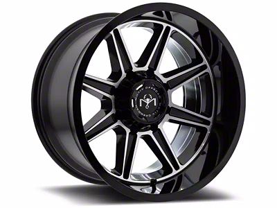 Motiv Off Road Balast Gloss Black Machined 8-Lug Wheel; 20x9; 18mm Offset (19-24 RAM 3500 SRW)