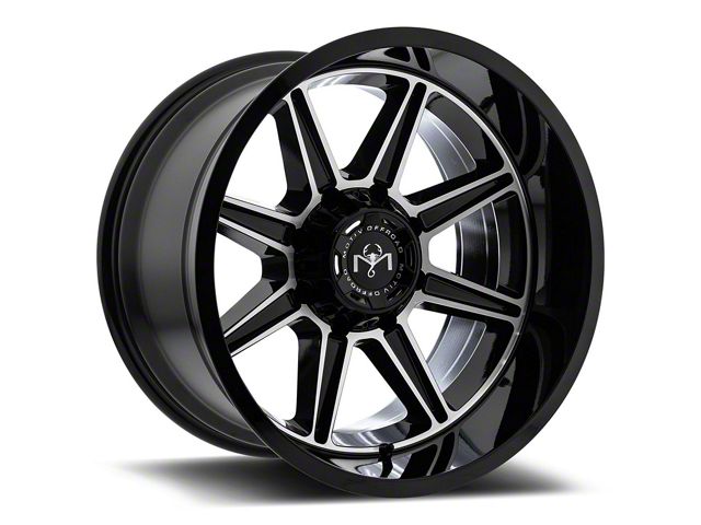 Motiv Offroad Balast Gloss Black with Chrome Accents 6-Lug Wheel; 18x9; 18mm Offset (09-14 F-150)