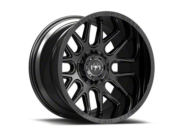 Motiv Offroad Magnus Gloss Black 8-Lug Wheel; 18x9; 18mm Offset (11-16 F-250 Super Duty)