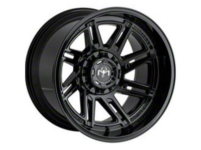 Motiv Offroad Millenium Series Gloss Black 8-Lug Wheel; 20x9; 18mm Offset (20-24 Sierra 3500 HD SRW)