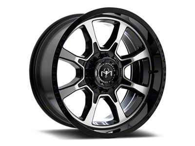Motiv Offroad Glock Gloss Black with Chrome Accents 5-Lug Wheel; 17x9; 0mm Offset (97-03 F-150)