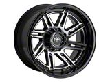 Motiv Offroad Millenium Series Gloss Black with Chrome Accents 6-Lug Wheel; 17x9; 0mm Offset (21-25 F-150)