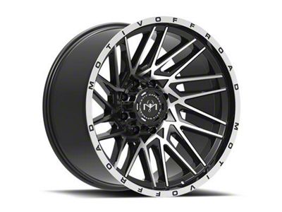 Motiv Offroad Mutant Gloss Black with Chrome Accents 6-Lug Wheel; 20x10; -25mm Offset (19-25 RAM 1500)
