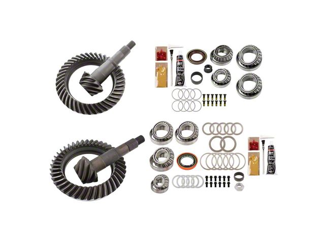 Motive Gear 9.25-Inch Front and 11.50-Inch Rear Axle Complete Ring and Pinion Gear Kit; 4.56 Gear Ratio (11-18 4WD Sierra 3500 HD)