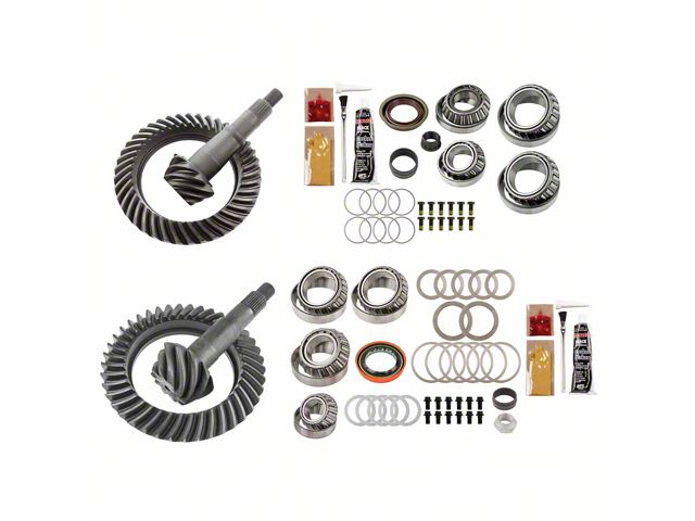 Motive Gear 9.25-Inch Front and 11.50-Inch Rear Axle Complete Ring and Pinion Gear Kit; 4.10 Gear Ratio (11-18 4WD Silverado 3500 HD)