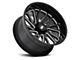 Moto Metal Combat Gloss Black Milled 8-Lug Wheel; 22x12; -44mm Offset (03-09 RAM 2500)