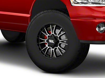 Moto Metal Legacy Gloss Black Machined 8-Lug Wheel; 17x9; 1mm Offset (03-09 RAM 2500)
