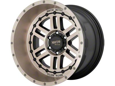 Moto Metal MO800 Deep Six Satin Black with Bronze Tint 8-Lug Wheel; 20x12; -44mm Offset (03-09 RAM 2500)
