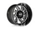 Moto Metal Hurricane Gloss Black Milled 8-Lug Wheel; Right Directional; 20x10; -18mm Offset (03-09 RAM 3500 SRW)