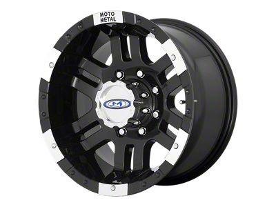 Moto Metal MO951 Gloss Black Machined 8-Lug Wheel; 18x9; -12mm Offset (03-09 RAM 3500 SRW)