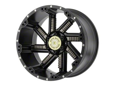 Moto Metal Buckshot Satin Black with Gunmetal Inserts 6-Lug Wheel; 20x12; -44mm Offset (04-08 F-150)