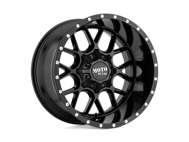 Moto Metal Siege Gloss Black 6-Lug Wheel; 20x10; -18mm Offset (04-08 F-150)