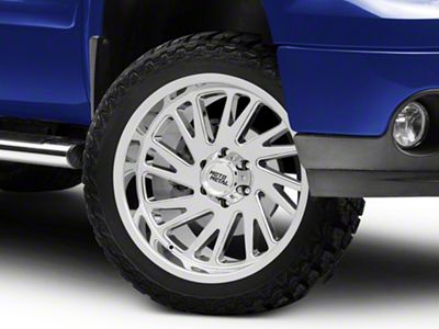 Moto Metal Combat Chrome 6-Lug Wheel; 22x10; -18mm Offset (07-13 Sierra 1500)