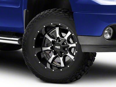 Moto Metal MO970 Gloss Black Machined 6-Lug Wheel; 18x10; -24mm Offset (07-13 Sierra 1500)