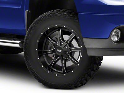 Moto Metal MO970 Semi Gloss Black Milled 6-Lug Wheel; 18x10; -24mm Offset (07-13 Sierra 1500)