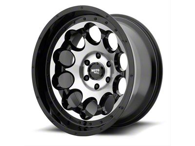 Moto Metal MO990 Rotary Gloss Black Machined 6-Lug Wheel; 20x12; -44mm Offset (07-13 Sierra 1500)