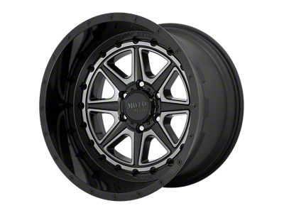 Moto Metal Phantom Gloss Black with Gray Tint 6-Lug Wheel; 24x12; -44mm Offset (07-13 Sierra 1500)