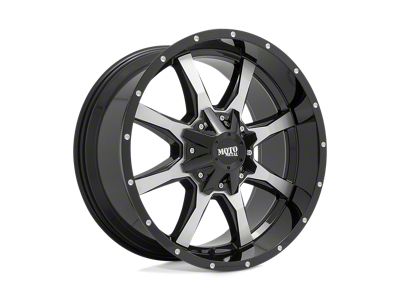 Moto Metal MO970 Gloss Black Machined Face 8-Lug Wheel; 17x8; 0mm Offset (11-14 Sierra 2500 HD)
