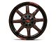 Moto Metal MO970 Gloss Black Milled with Red Tint 8-Lug Wheel; 20x10; -18mm Offset (11-14 Sierra 2500 HD)