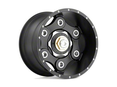 Moto Metal Link Satin Black 6-Lug Wheel; 20x10; -24mm Offset (07-13 Silverado 1500)