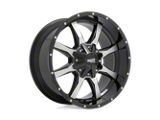 Moto Metal MO970 Gloss Black Machined Face 6-Lug Wheel; 17x8; 0mm Offset (07-13 Silverado 1500)