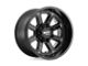 Moto Metal Shift Matte Black with Gloss Black Inserts 6-Lug Wheel; 18x9; 18mm Offset (07-13 Silverado 1500)