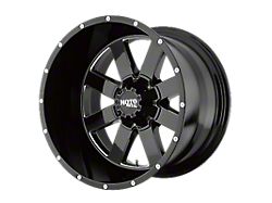 Moto Metal MO962 Gloss Black Milled 8-Lug Wheel; 18x10; -24mm Offset (11-14 Silverado 2500 HD)