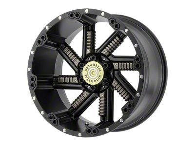 Moto Metal Buckshot Satin Black with Gunmetal Inserts 6-Lug Wheel; 20x12; -44mm Offset (07-14 Tahoe)