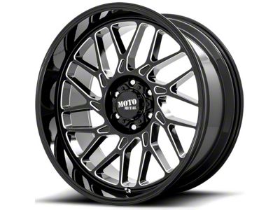 Moto Metal MO805 Gloss Black Milled 6-Lug Wheel; 22x10; -18mm Offset (07-14 Tahoe)