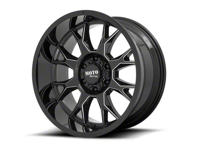 Moto Metal MO806 Gloss Black Milled 6-Lug Wheel; 20x9; 0mm Offset (07-14 Tahoe)