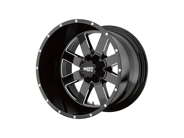 Moto Metal MO962 Gloss Black Milled 6-Lug Wheel; 18x10; -24mm Offset (07-14 Tahoe)