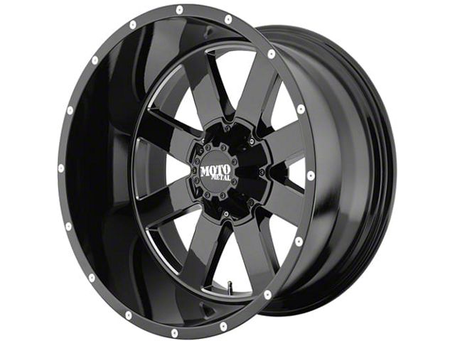 Moto Metal MO962 Gloss Black Milled 6-Lug Wheel; 18x9; 0mm Offset (07-14 Tahoe)