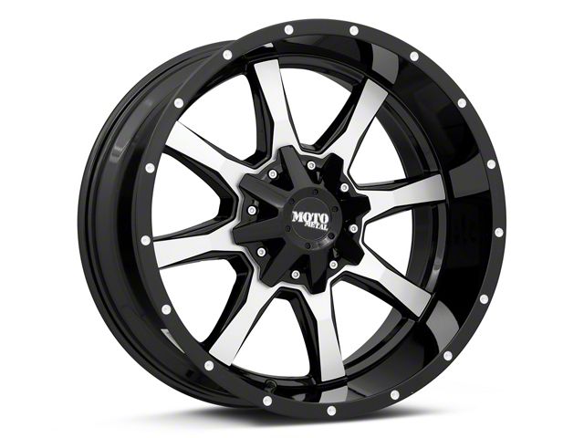 Moto Metal MO970 Gloss Black Machined 6-Lug Wheel; 20x9; 0mm Offset (07-14 Tahoe)