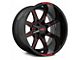 Moto Metal MO970 Gloss Black Milled with Red Tint 6-Lug Wheel; 20x10; -18mm Offset (07-14 Tahoe)