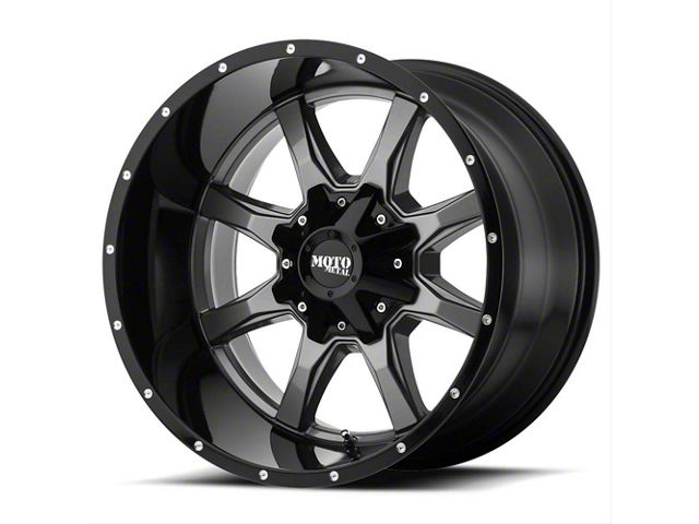 Moto Metal MO970 Gloss Gray Center with Gloss Black Lip 6-Lug Wheel; 20x9; 0mm Offset (07-14 Tahoe)