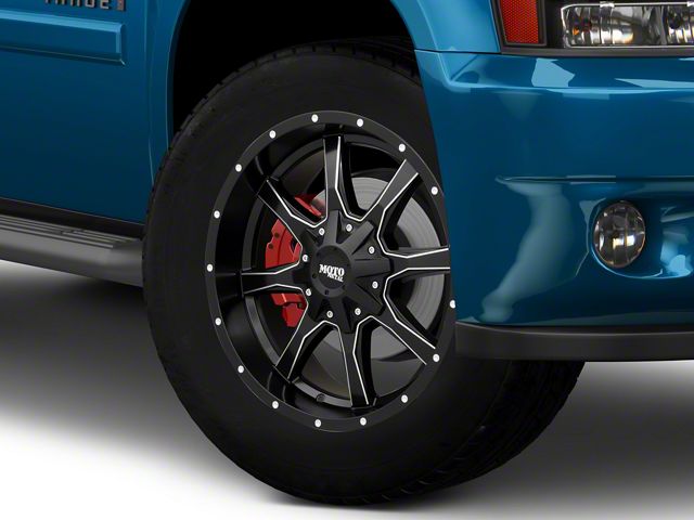 Moto Metal MO970 Semi Gloss Black Milled 6-Lug Wheel; 20x10; -24mm Offset (07-14 Tahoe)