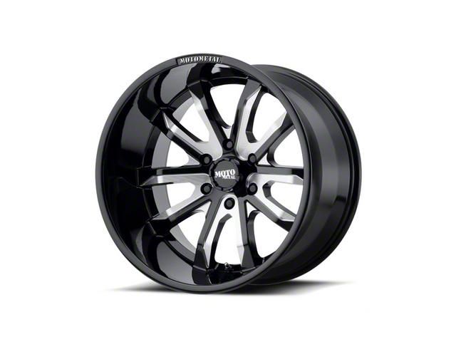 Moto Metal MO983 Dagger Gloss Black Milled 6-Lug Wheel; 20x9; -12mm Offset (07-14 Tahoe)