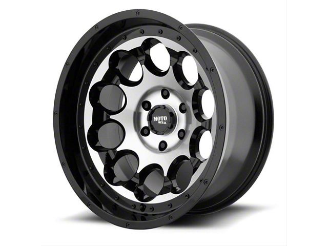 Moto Metal MO990 Rotary Gloss Black Machined 6-Lug Wheel; 20x12; -44mm Offset (07-14 Tahoe)