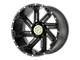 Moto Metal Buckshot Satin Black with Gunmetal Inserts 6-Lug Wheel; 20x12; -44mm Offset (07-14 Yukon)