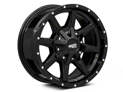 Moto Metal MO970 Gloss Black with Milled Lip 6-Lug Wheel; 24x14; -76mm Offset (07-14 Yukon)