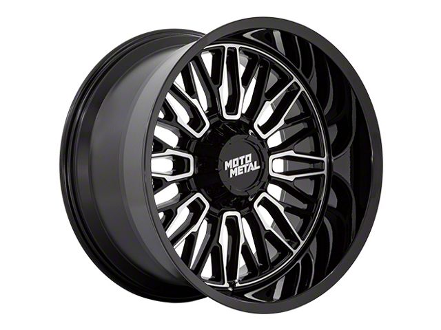 Moto Metal Stinger Gloss Black Machined 6-Lug Wheel; 20x10; -18mm Offset (07-14 Yukon)