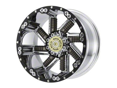 Moto Metal Buckshot Chrome with Gunmetal Inserts 8-Lug Wheel; 20x10; -24mm Offset (08-10 F-250 Super Duty)