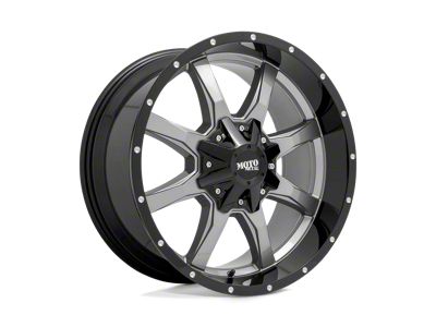 Moto Metal MO970 Gloss Gray with Gloss Black Lip 8-Lug Wheel; 20x10; -24mm Offset (08-10 F-250 Super Duty)