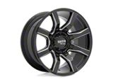 Moto Metal Spider Gloss Black Milled 8-Lug Wheel; 22x12; -44mm Offset (08-10 F-250 Super Duty)
