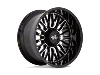 Moto Metal Stinger Gloss Black Machined 8-Lug Wheel; 20x10; -18mm Offset (08-10 F-250 Super Duty)