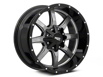 Moto Metal MO970 Gloss Gray Center with Gloss Black Lip 6-Lug Wheel; 20x10; -18mm Offset (09-14 F-150)