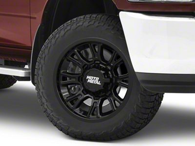 Moto Metal Legacy Gloss Black 8-Lug Wheel; 17x9; 1mm Offset (10-18 RAM 2500)